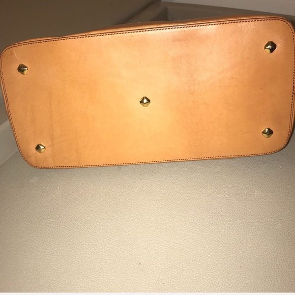 MCM Medium Heritage Canvas Bowling Bag in Cognac - Picture 6 of 16